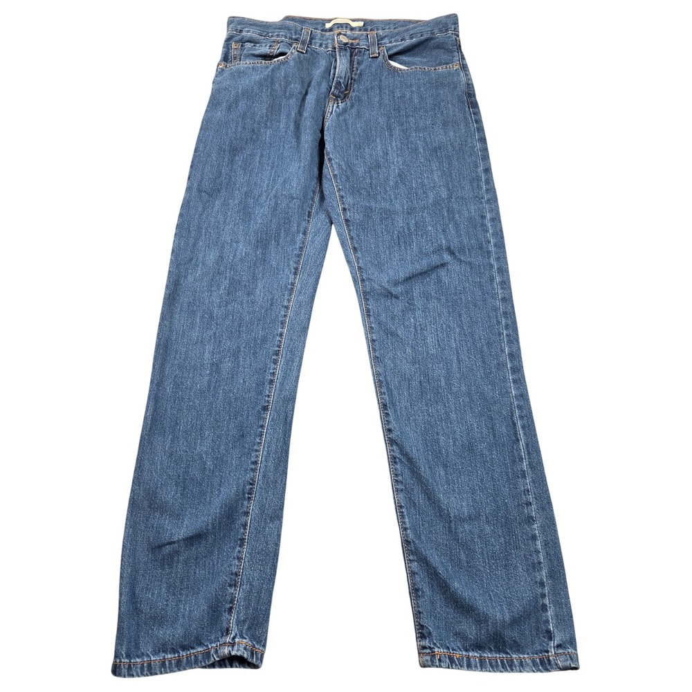Levis Middy Straight Jeans Womens 27 Blue Medium Wash Denim Cotton A4690-0003